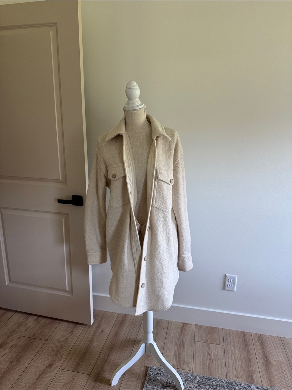 Aritzia Wilfred Ganna Merino Wool Shacket